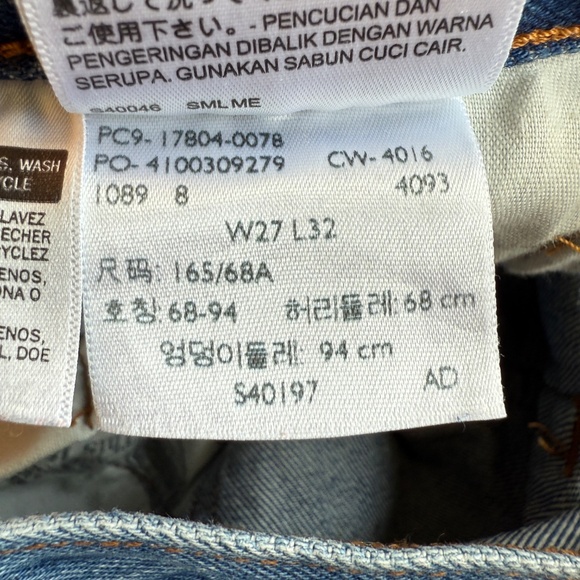 Essential Levi's 501 Straight Leg Blue Denim Jeans - Picture 12 of 13